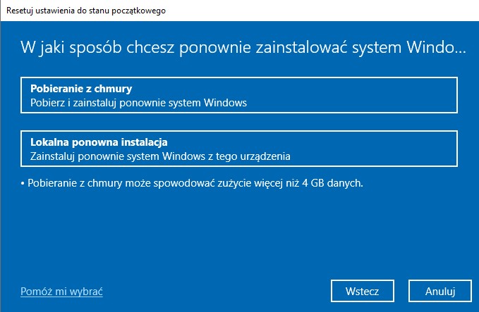 Jak przywrócić ustawienia fabryczne systemu Windows